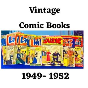 Vintage Comic Books ARCHIE, SUZIE, LAUGH, WILBUR, and KATY KEENE 1949-52…